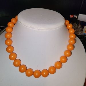 Vintage Pop Apart Plastic Bead Necklace and Bangle Bracelets
